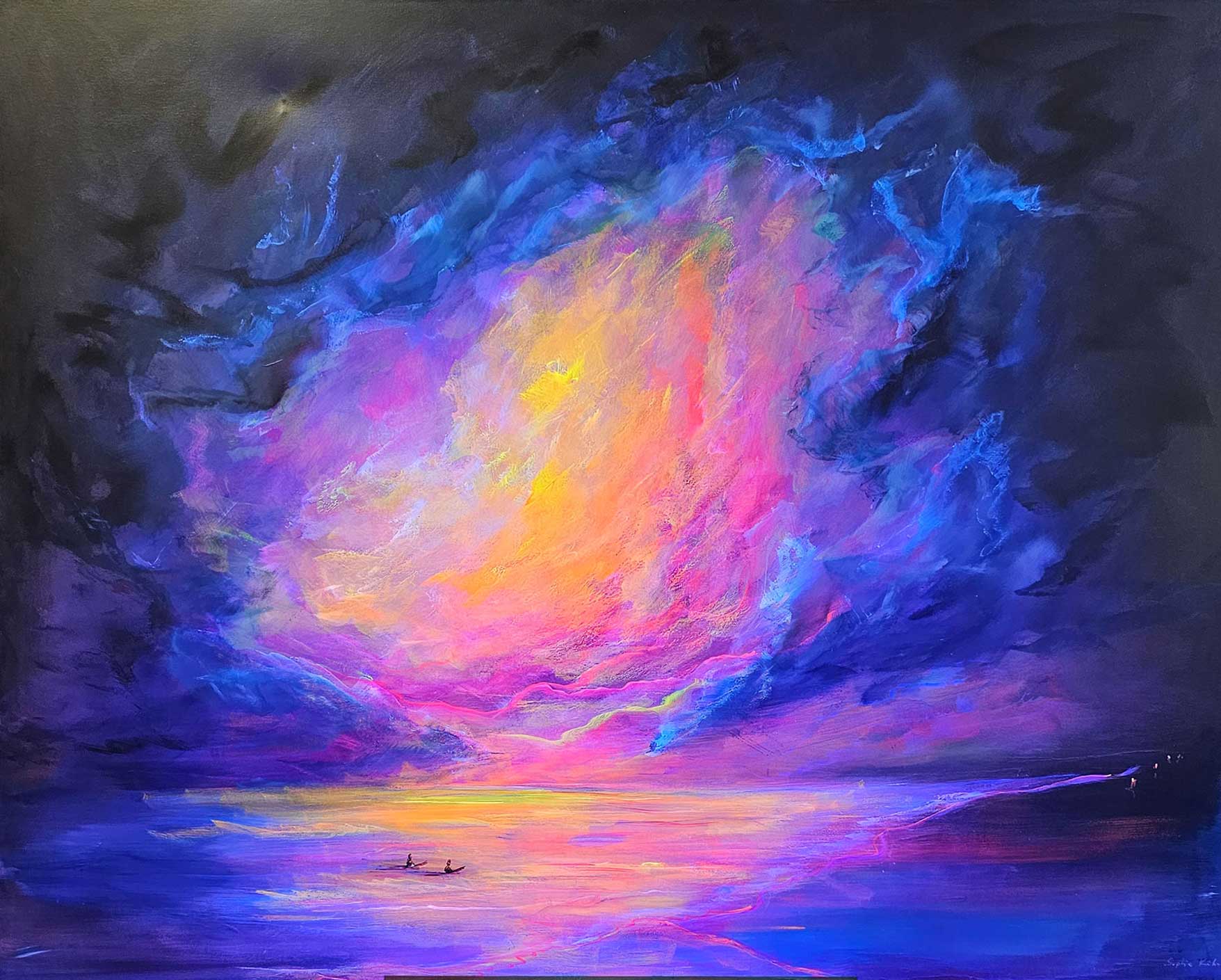 Waiting for the Waves, UV Ansicht