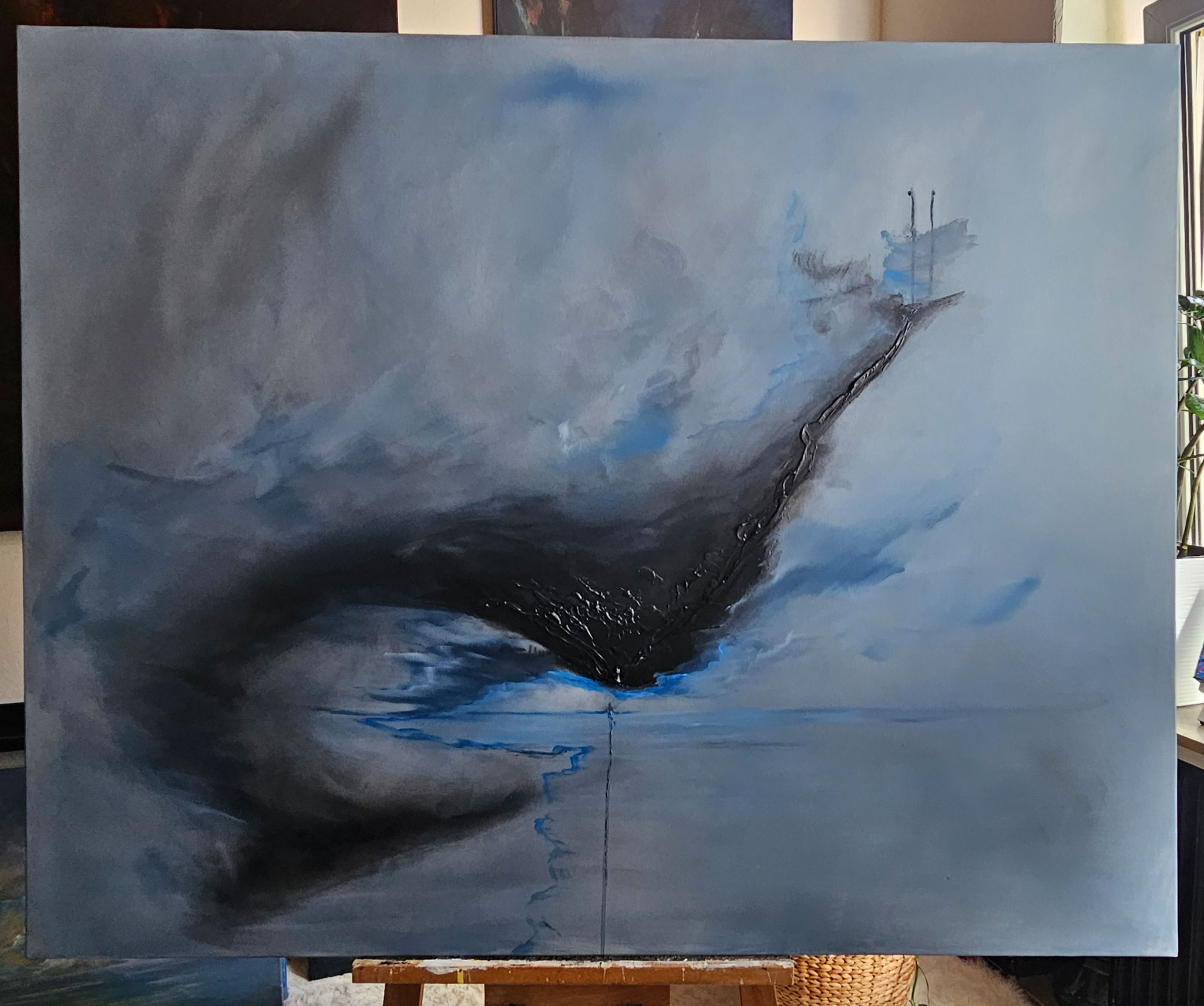 The Weight of No Words, Gemälde auf Leinwand