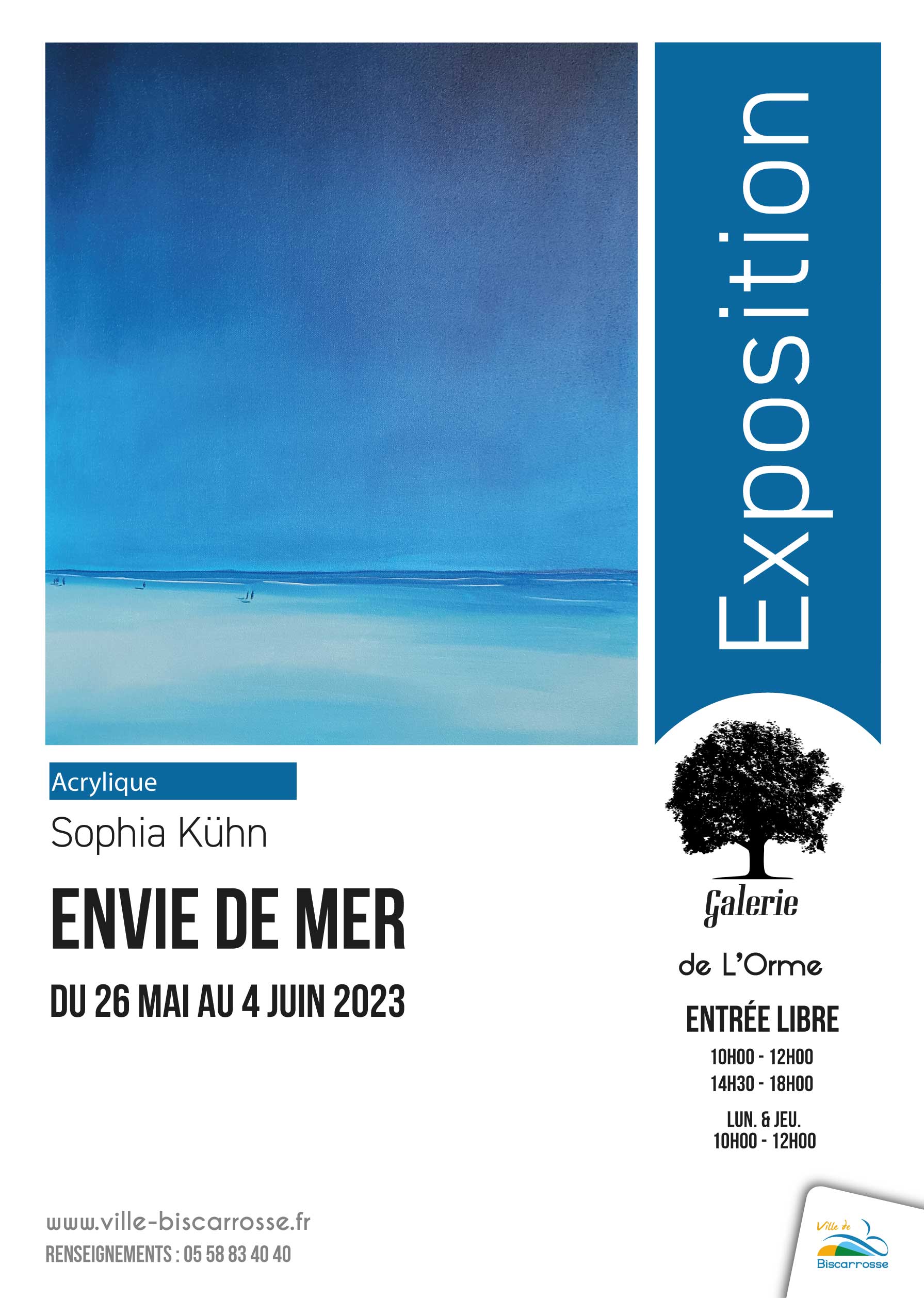 Mehr über den Artikel erfahren 26 mai au 7 juin 2023 – Envie de Mer – Biscarrosse – France