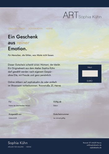 Gutschein per Email