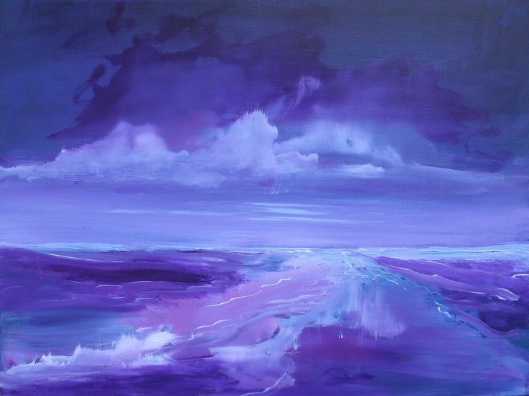 Violet sky - 60x80cm