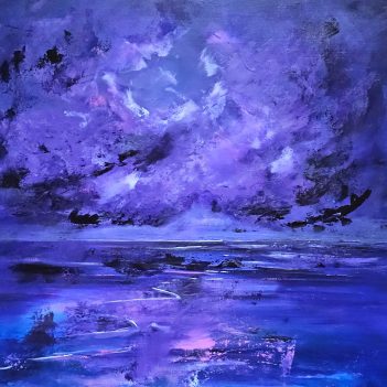 Violet sky - 60x80cm