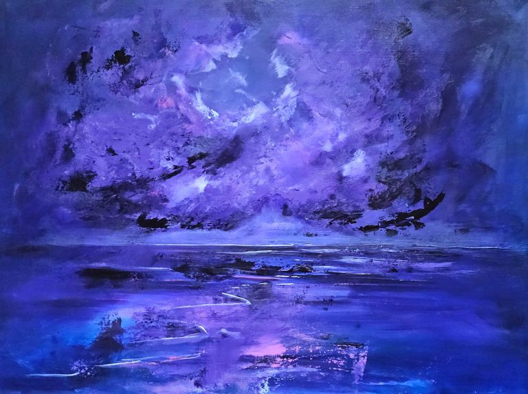 Violet sky - 60x80cm