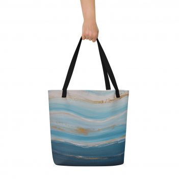 Waves - Large fabric bag