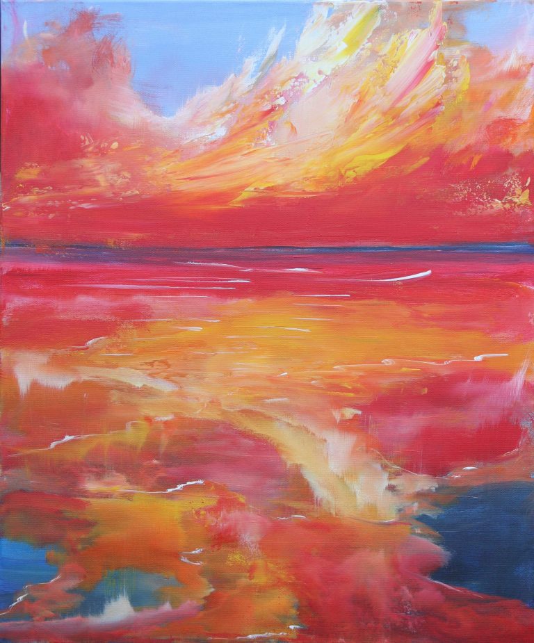 The sky is blushing - 60x50cm