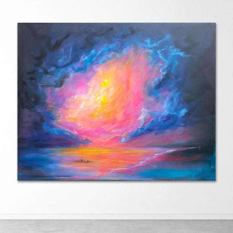 Waiting for the Waves -120x150cm