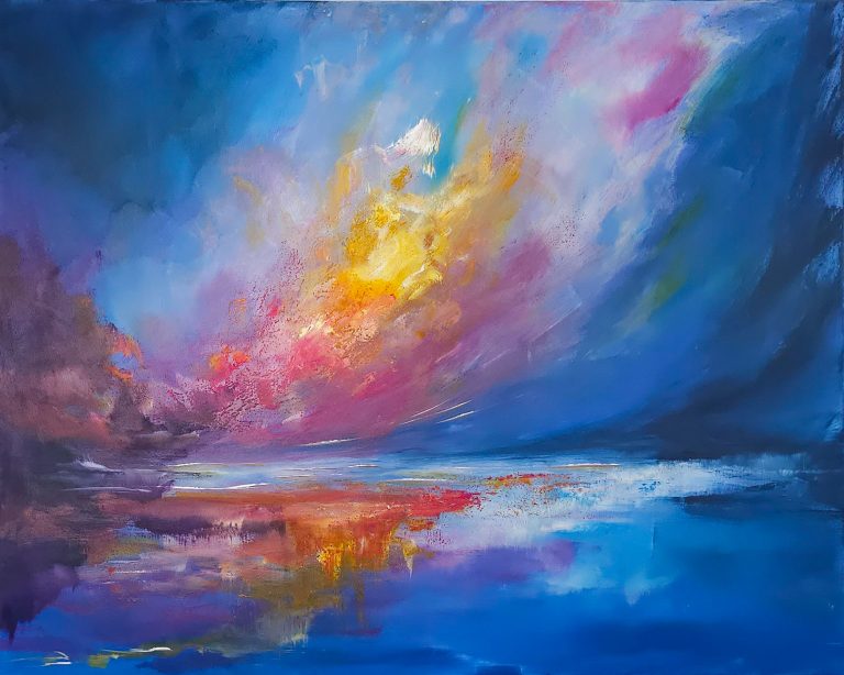 The Allure of Stormy Beauty - 80x100cm