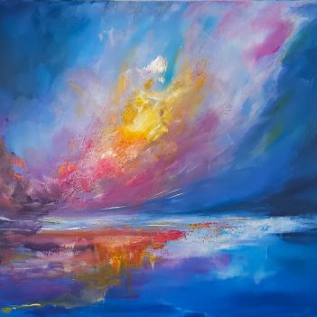 The Allure of Stormy Beauty - 80x100cm