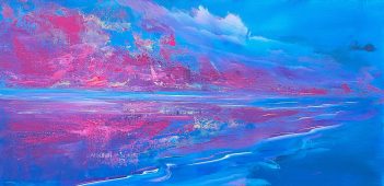 A Dance of purples  - 30x60cm