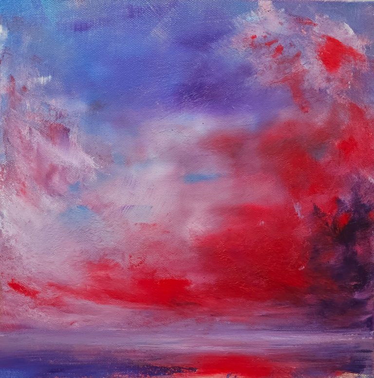 Evening Red - 30x30cm