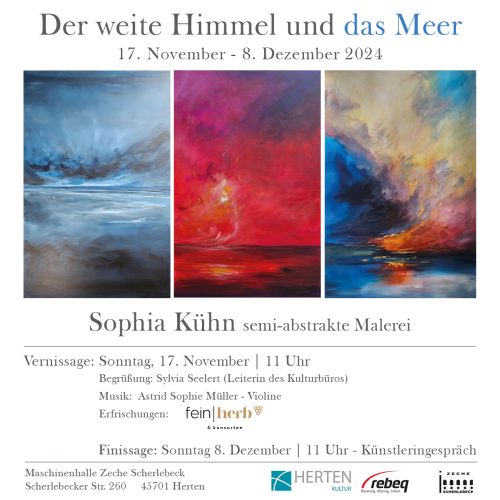 Solo-Exibition: Maschinenhalle Zeche Scherlebeck Herten 17.11- 08.12.2024