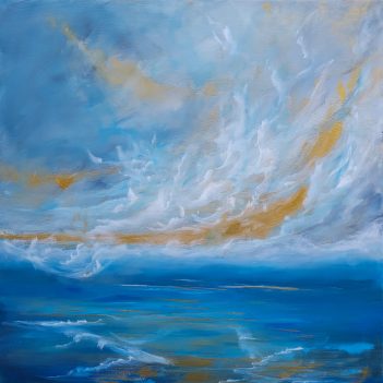 Blue Sea of Clouds - 100x100cm