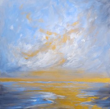 Sold: Shimmering Dreams – 100x100cm