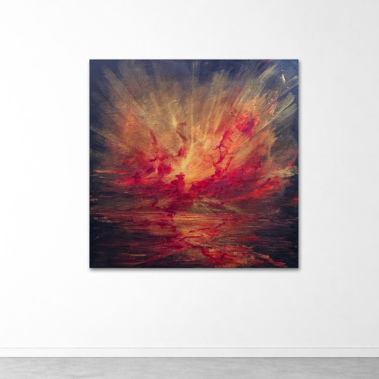 Tempestuous love  - 100x100cm