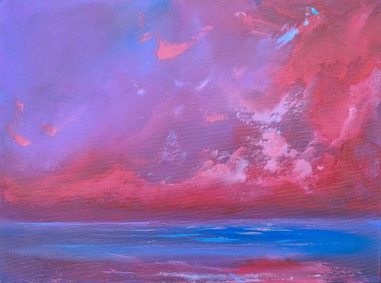 Reddish Clouds - 30x40cm