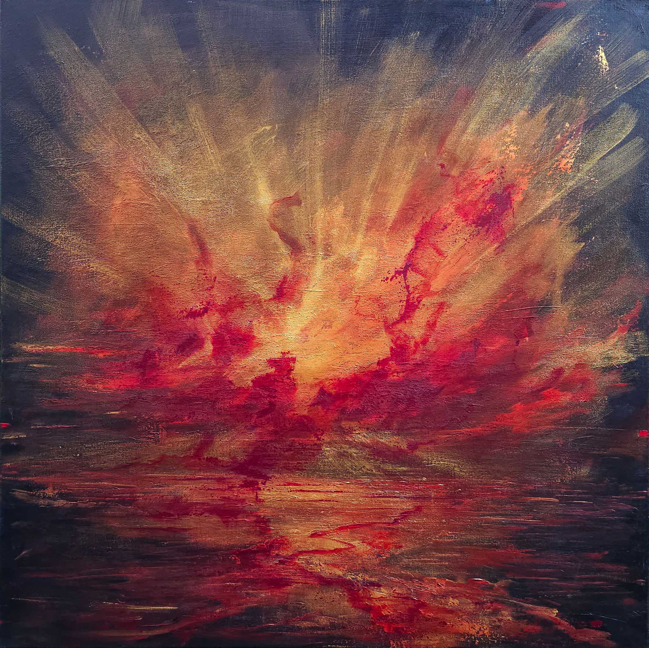 Tempestuous love - 100x100cm