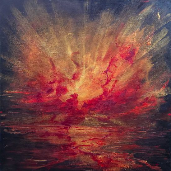 Tempestuous love  - 100x100cm