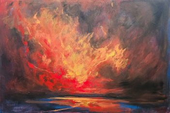 A Sky Full of the Unspoken – 100x150cm