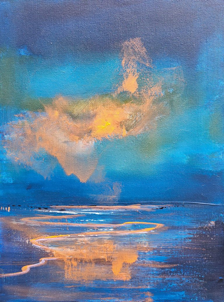 Neon Shores   - 40x30cm