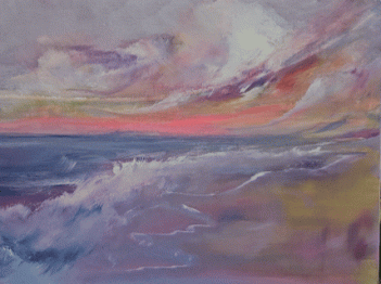 Pink Waves - 30x40cm