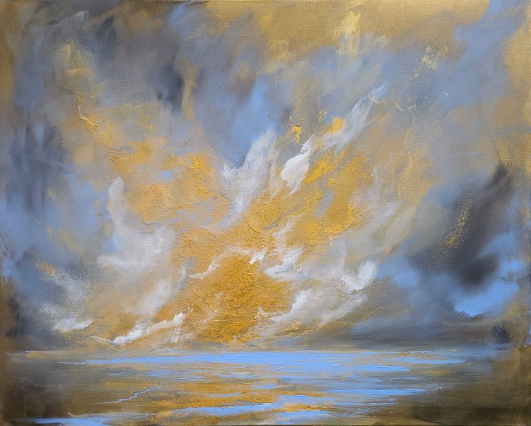 Sold: Golden Horizon - 80x100cm