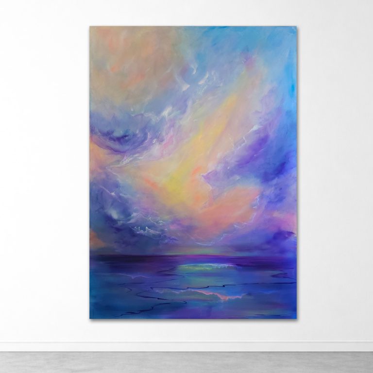 Cloud Journey in Luminous Silence  - 140x100cm