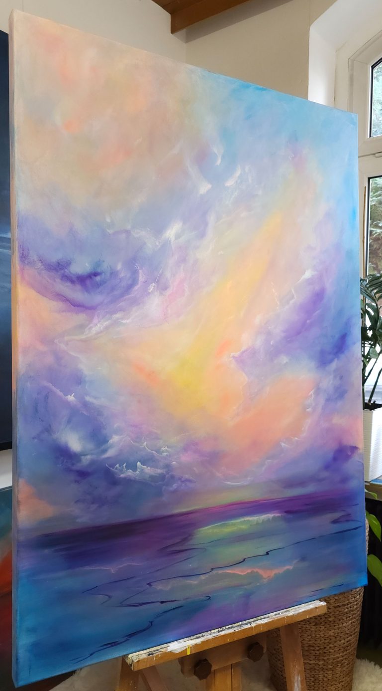 Cloud Journey in Luminous Silence - 140x100cm