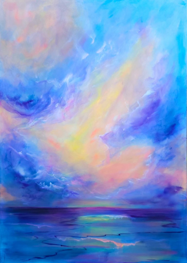 Cloud Journey in Luminous Silence  - 140x100cm