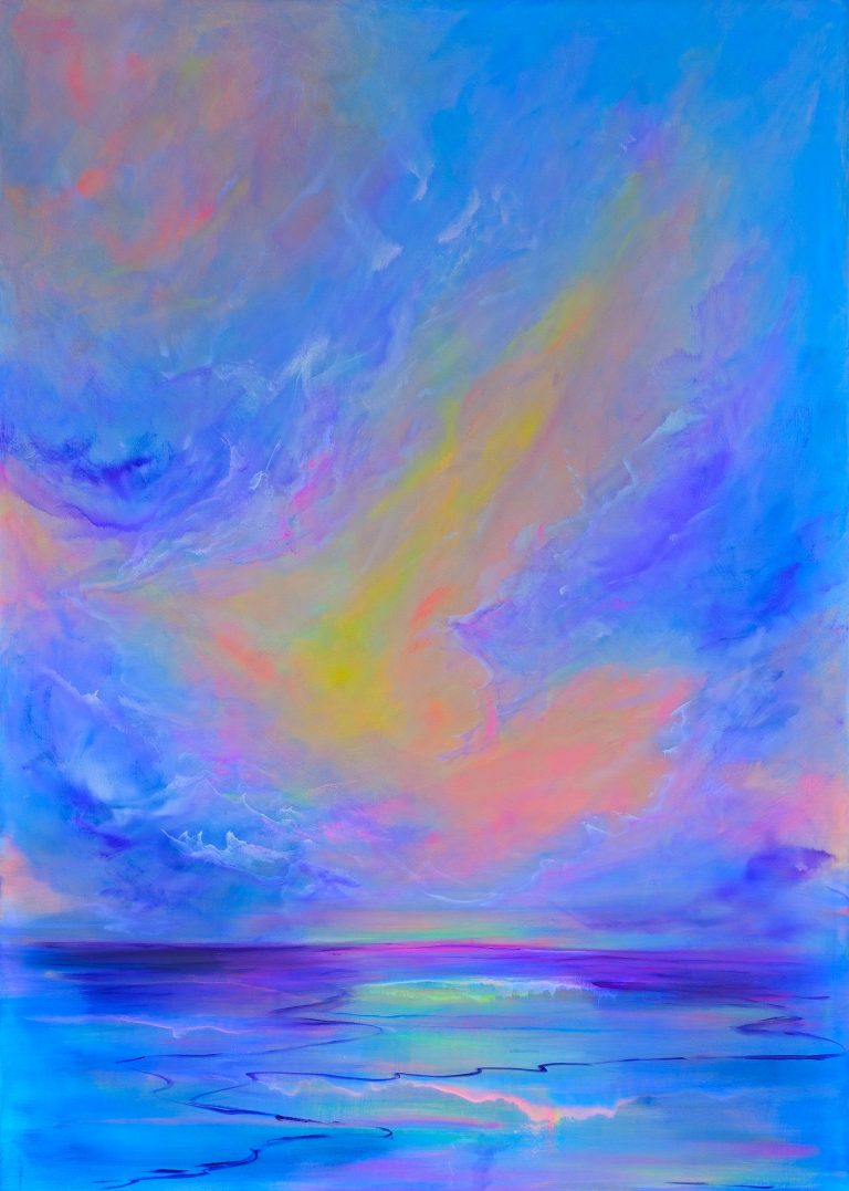 Cloud Journey in Luminous Silence  - 140x100cm