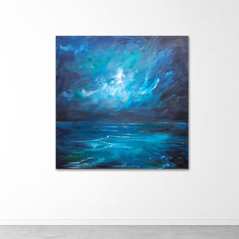 Azure Tempest  - 100x100cm