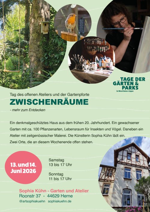 Tag des offenes Ateliers und der Gartenpforte 2026 - Herne