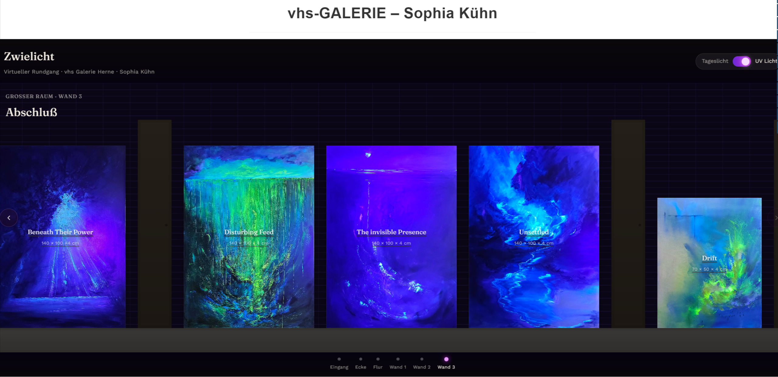 Mehr über den Artikel erfahren vhs-GALERIE – Sophia Kühn